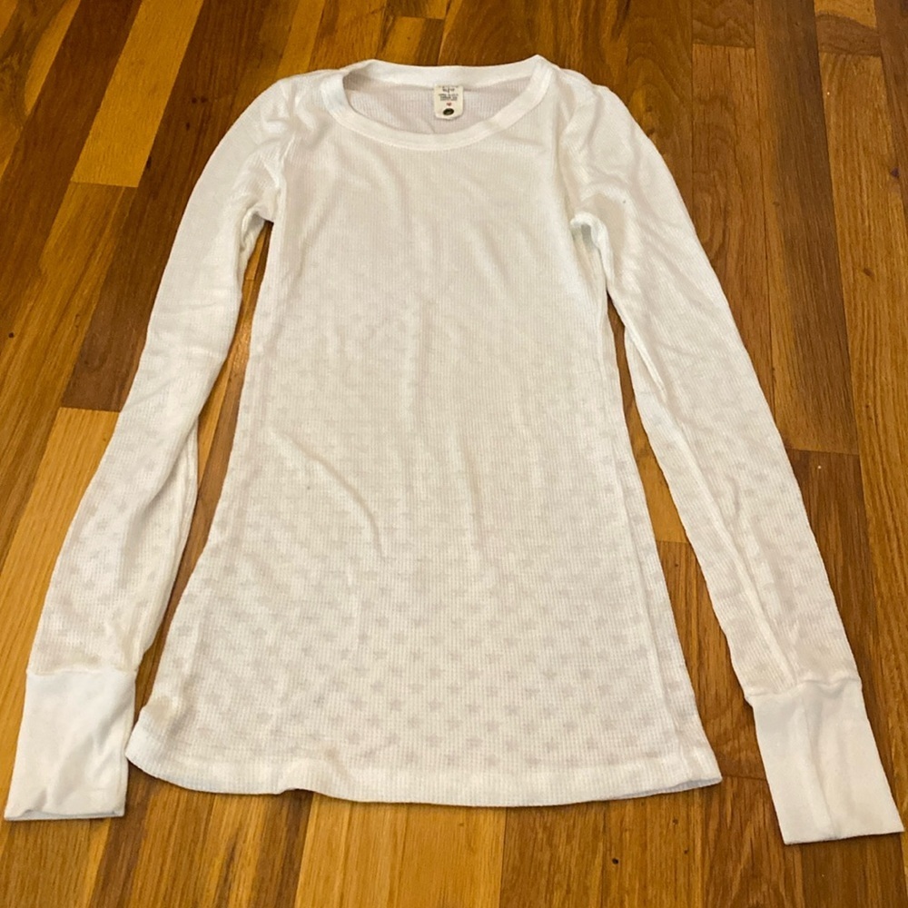 Free People Women’s White Long Sleeve Shirt Size XS